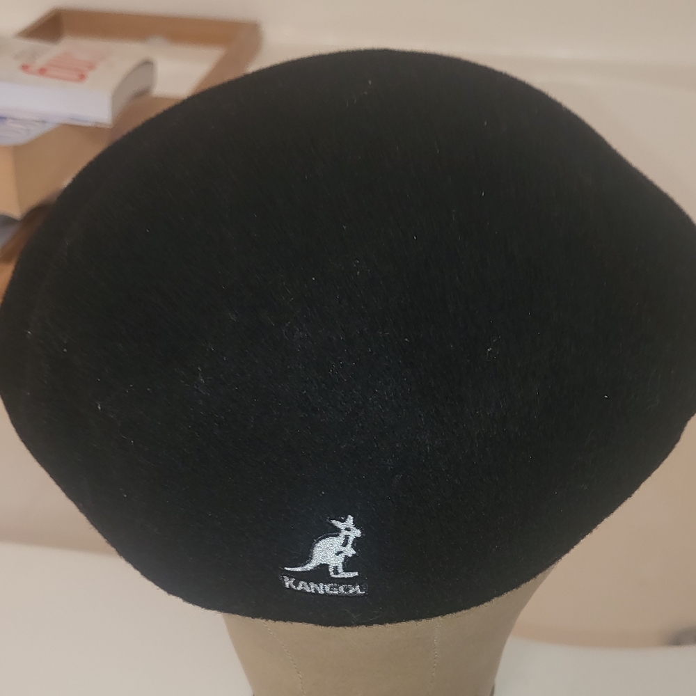 Kangol Black Wool Beret